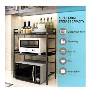 Επεκτεινόμενη Μεταλλική Ραφιέρα Πάγκου για Φούρνο Μικροκυμάτων με 2...