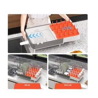 Επεκτεινόμενη Πιατοθήκη Στεγνωτήριο 44-52.5 x 31.5 x 11.5 cm Costwa... Επεκτεινόμενη Πιατοθήκη Στεγνωτήριο 44-52.5 x 31.5 x 11.5 cm Costwa...