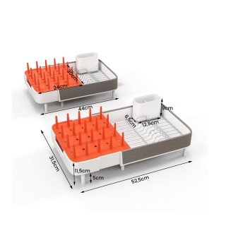 Επεκτεινόμενη Πιατοθήκη Στεγνωτήριο 44-52.5 x 31.5 x 11.5 cm Costwa... Επεκτεινόμενη Πιατοθήκη Στεγνωτήριο 44-52.5 x 31.5 x 11.5 cm Costwa...