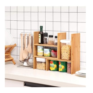 Επεκτεινόμενη Ραφιέρα Οργάνωσης από Μπαμπού 51 x 15.7 x 40 cm Songm... Επεκτεινόμενη Ραφιέρα Οργάνωσης από Μπαμπού 51 x 15.7 x 40 cm Songm...