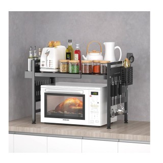 Επεκτεινόμενο Μεταλλικό Ράφι Πάγκου για Φούρνο Μικροκυμάτων με Αξεσ...