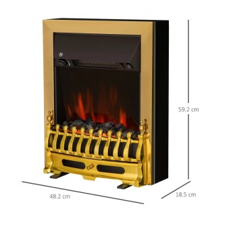 Επιδαπέδιο Ηλεκτρικό Τζάκι με Εφέ Φλόγας 2000 W 48.2 x 18.5 x 59.2 ... Επιδαπέδιο Ηλεκτρικό Τζάκι με Εφέ Φλόγας 2000 W 48.2 x 18.5 x 59.2 ...