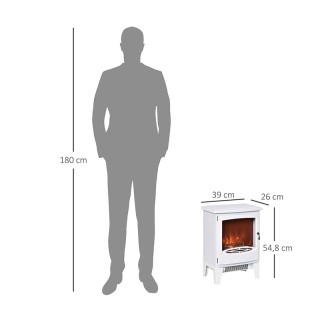 Επιδαπέδιο Ηλεκτρικό Τζάκι με LED Εφέ Φλόγας 1800 W HOMCOM 820-193V... Επιδαπέδιο Ηλεκτρικό Τζάκι με LED Εφέ Φλόγας 1800 W HOMCOM 820-193V...