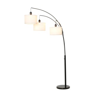 Επιδαπέδιο Μεταλλικό Τρίφωτο Φωτιστικό με Εύκαμπτους Βραχίονες και ...