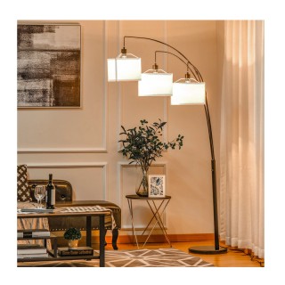 Επιδαπέδιο Μεταλλικό Τρίφωτο Φωτιστικό με Εύκαμπτους Βραχίονες και ... Επιδαπέδιο Μεταλλικό Τρίφωτο Φωτιστικό με Εύκαμπτους Βραχίονες και ...