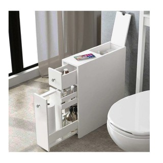 Επιδαπέδιο Ξύλινο Ντουλάπι Μπάνιου 16 x 48 x 58 cm Bakaji 02053434 Επιδαπέδιο Ξύλινο Ντουλάπι Μπάνιου 16 x 48 x 58 cm Bakaji 02053434