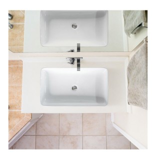 Επικαθήμενος Νιπτήρας Κεραμικός 60 x 35 x 11 cm Costway BA7540 Επικαθήμενος Νιπτήρας Κεραμικός 60 x 35 x 11 cm Costway BA7540