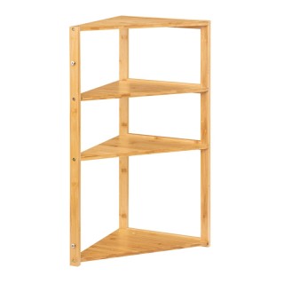 Επιτοίχια Γωνιακή Ραφιέρα Μπάνιου από Μπαμπού με 3 Ράφια 36.6 x 33.... Επιτοίχια Γωνιακή Ραφιέρα Μπάνιου από Μπαμπού με 3 Ράφια 36.6 x 33....