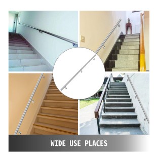 Επιτοίχια Κουπαστή Σκάλας από Ανοξείδωτο Ατσάλι 183 cm VEVOR LTFS6Y... Επιτοίχια Κουπαστή Σκάλας από Ανοξείδωτο Ατσάλι 183 cm VEVOR LTFS6Y...