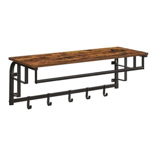 Επιτοίχια Μεταλλική Κρεμάστρα με 5 Γάντζους και 1 Ράφι 80 x 30 x 27... Επιτοίχια Μεταλλική Κρεμάστρα με 5 Γάντζους και 1 Ράφι 80 x 30 x 27...