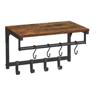 Επιτοίχια Μεταλλική Κρεμάστρα με 8 Γάντζους και 1 Ράφι 40 x 24 x 24... Επιτοίχια Μεταλλική Κρεμάστρα με 8 Γάντζους και 1 Ράφι 40 x 24 x 24...