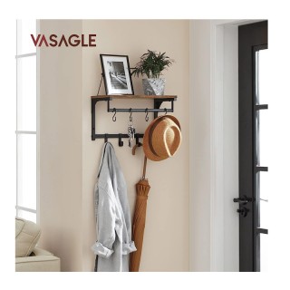 Επιτοίχια Μεταλλική Κρεμάστρα με 8 Γάντζους και 1 Ράφι 40 x 24 x 24... Επιτοίχια Μεταλλική Κρεμάστρα με 8 Γάντζους και 1 Ράφι 40 x 24 x 24...