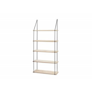 Επιτοίχια Μεταλλική Ορθογώνια Ραφιέρα με 5 Ξύλινα Ράφια 65 x 17 x 1... Επιτοίχια Μεταλλική Ορθογώνια Ραφιέρα με 5 Ξύλινα Ράφια 65 x 17 x 1...