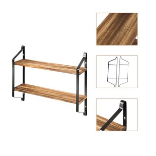 Επιτοίχια Μεταλλική Ραφιέρα με 2 Ξύλινα Ράφια 60 x 15 x 51 cm Costw... Επιτοίχια Μεταλλική Ραφιέρα με 2 Ξύλινα Ράφια 60 x 15 x 51 cm Costw...