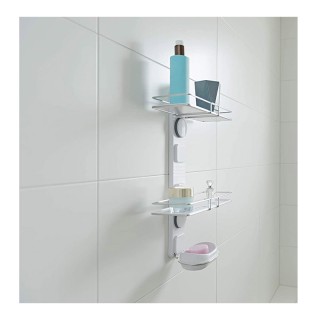 Επιτοίχια Πλαστική Ραφιέρα Μπάνιου με 2 Ράφια και Θήκη Σαπουνιού 12... Επιτοίχια Πλαστική Ραφιέρα Μπάνιου με 2 Ράφια και Θήκη Σαπουνιού 12...