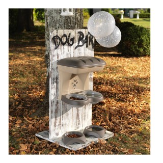 Επιτοίχια Πλαστική Ταΐστρα και Ποτίστρα Σκύλου 48 x 27 x 42 cm 2 σε... Επιτοίχια Πλαστική Ταΐστρα και Ποτίστρα Σκύλου 48 x 27 x 42 cm 2 σε...