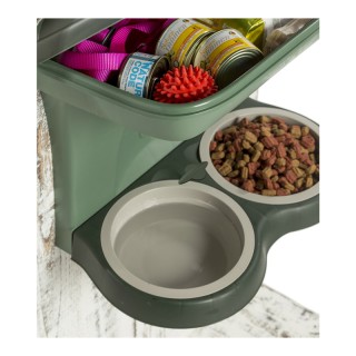 Επιτοίχια Πλαστική Ταΐστρα και Ποτίστρα Σκύλου 50 x 29 x 52 cm 2 σε...