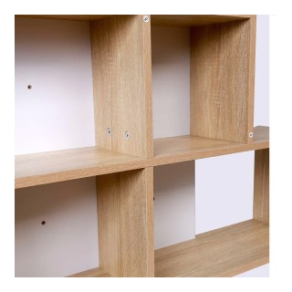 Επιτοίχια Ξύλινη Ραφιέρα με 4 Ράφια 100 x 19.5 x 53 cm Χρώματος Καφ... Επιτοίχια Ξύλινη Ραφιέρα με 4 Ράφια 100 x 19.5 x 53 cm Χρώματος Καφ...