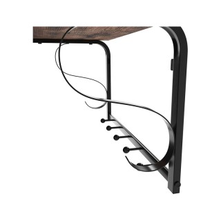 Επιτοίχιο Μεταλλικό Ράφι με 5 Άγκιστρα και 1 Ράγα Ρούχων 60 x 30 x ... Επιτοίχιο Μεταλλικό Ράφι με 5 Άγκιστρα και 1 Ράγα Ρούχων 60 x 30 x ...