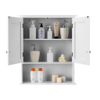 Επιτοίχιο Ντουλάπι Μπάνιου 60 x 20 x 70.5 cm Costway HW66689WH Επιτοίχιο Ντουλάπι Μπάνιου 60 x 20 x 70.5 cm Costway HW66689WH