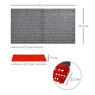 Επιτοίχιο Σύστημα Αποθήκευσης Εργαλείων 54 τμχ DURHAND B40-023 Επιτοίχιο Σύστημα Αποθήκευσης Εργαλείων 54 τμχ DURHAND B40-023