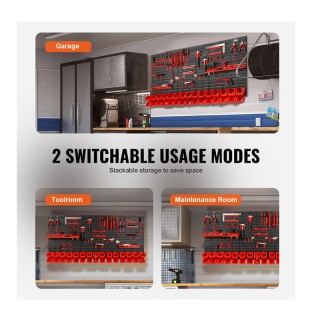 Επιτοίχιο Σύστημα Αποθήκευσης Εργαλείων με 30 Σκαφάκια VEVOR BGSWLX... Επιτοίχιο Σύστημα Αποθήκευσης Εργαλείων με 30 Σκαφάκια VEVOR BGSWLX...