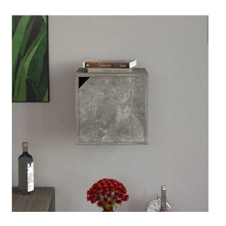 Επιτοίχιο Ξύλινο Ντουλάπι 35 x 29.2 x 35 cm Χρώματος Γκρι Bakaji 02...