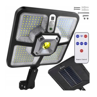 Επιτοίχιος Ηλιακός Προβολέας με Αισθητήρα Κίνησης και Τηλεχειριστήρ...