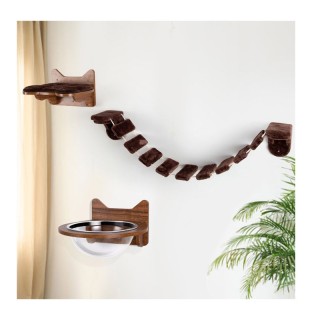 Επιτοίχιο Ξύλινο Κρεβάτι Γάτας με Πλαστική Διάφανη Φούσκα 40 x 40 x... Επιτοίχιο Ξύλινο Κρεβάτι Γάτας με Πλαστική Διάφανη Φούσκα 40 x 40 x...