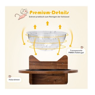 Επιτοίχιο Ξύλινο Κρεβάτι Γάτας με Πλαστική Διάφανη Φούσκα 40 x 40 x... Επιτοίχιο Ξύλινο Κρεβάτι Γάτας με Πλαστική Διάφανη Φούσκα 40 x 40 x...