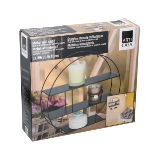 Επιτοίχια Μεταλλική Στρόγγυλη Ραφιέρα 39 x 35.5 x 10 cm Arti Casa ... Επιτοίχια Μεταλλική Στρόγγυλη Ραφιέρα 39 x 35.5 x 10 cm Arti Casa ...