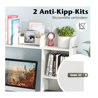 Επιτραπέζια Ραφιέρα Γραφείου με 5 Ράφια 94 x 25 x 74 cm Costway CB1... Επιτραπέζια Ραφιέρα Γραφείου με 5 Ράφια 94 x 25 x 74 cm Costway CB1...