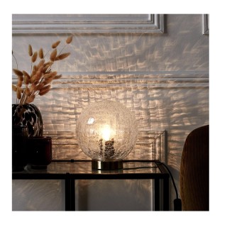 Επιτραπέζιο Γυάλινο Στρογγυλό Φωτιστικό με Μεταλλική Βάση 22 cm E27... Επιτραπέζιο Γυάλινο Στρογγυλό Φωτιστικό με Μεταλλική Βάση 22 cm E27...