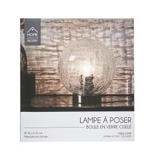 Επιτραπέζιο Γυάλινο Στρογγυλό Φωτιστικό με Μεταλλική Βάση 22 cm E27... Επιτραπέζιο Γυάλινο Στρογγυλό Φωτιστικό με Μεταλλική Βάση 22 cm E27...