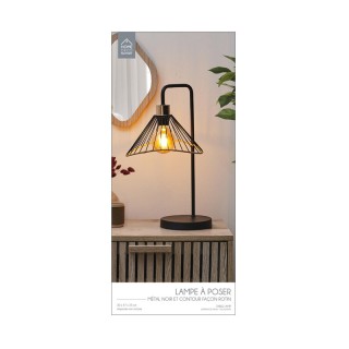 Επιτραπέζιο Μεταλλικό Φωτιστικό 47 cm E27 40 W Home Deco Factory LA...