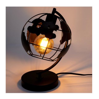 Επιτραπέζιο Μεταλλικό Φωτιστικό Υδρόγειος 26 cm E27 25 W Home Deco ... Επιτραπέζιο Μεταλλικό Φωτιστικό Υδρόγειος 26 cm E27 25 W Home Deco ...