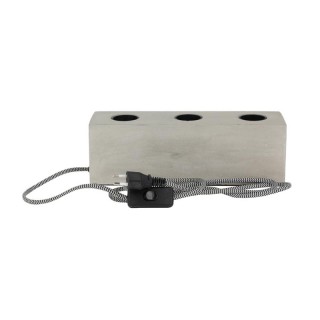 Επιτραπέζιο Ορθογώνιο Τρίφωτο Φωτιστικό από Τσιμέντο E27 40 W 20 x ... Επιτραπέζιο Ορθογώνιο Τρίφωτο Φωτιστικό από Τσιμέντο E27 40 W 20 x ...