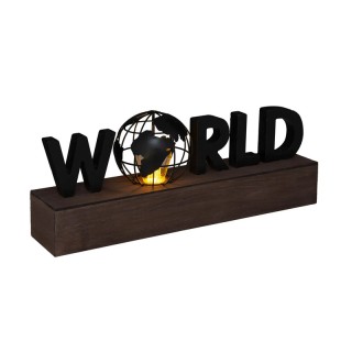 Επιτραπέζιο Ορθογώνιο Ξύλινο Φωτιστικό Μπαταρίας World 38 x 15.5 x ... Επιτραπέζιο Ορθογώνιο Ξύλινο Φωτιστικό Μπαταρίας World 38 x 15.5 x ...