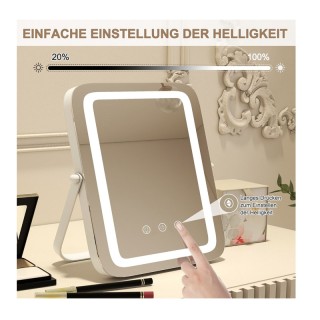 Επιτραπέζιος Καθρέπτης Μακιγιάζ με LED Φωτισμό 25 x 3 x 30 cm Costw...