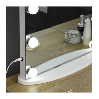 Επιτραπέζιος Καθρέπτης με LED Φωτισμό 41.5 x 13.5 x 51 cm HOMCOM 83...
