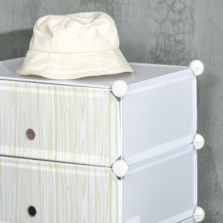 Αρθρωτό ντουλάπι παπουτσιών HOMCOM για εξοικονόμηση χώρου, 6 κύβοι ... Αρθρωτό ντουλάπι παπουτσιών HOMCOM για εξοικονόμηση χώρου, 6 κύβοι ...