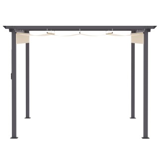 Outsunny Gazebo Garden Pergola 2,95x2,95m με Πτυσσόμενη Τέντα, σε Α... Outsunny Gazebo Garden Pergola 2,95x2,95m με Πτυσσόμενη Τέντα, σε Α...