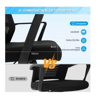 Εργονιμική Καρέκλα Γραφείου 61 x 61 x 89-99 cm Costway CB10568DK