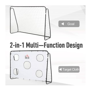 Εστία Ποδοσφαίρου με Στόχους 240 x 88 x 171.5 cm HOMCOM A62-023WT