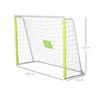 Εστία Ποδοσφαίρου 186 x 62 x 123 cm HOMCOM A62-022YL Εστία Ποδοσφαίρου 186 x 62 x 123 cm HOMCOM A62-022YL