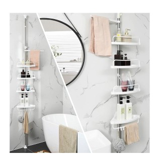 Εταζέρα Μπάνιου με 4 Ράφια 95 -300 cm Songmics BCB02SW Εταζέρα Μπάνιου με 4 Ράφια 95 -300 cm Songmics BCB02SW