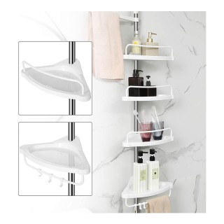 Εταζέρα Μπάνιου με 4 Ράφια 95 -300 cm Songmics BCB02SW Εταζέρα Μπάνιου με 4 Ράφια 95 -300 cm Songmics BCB02SW