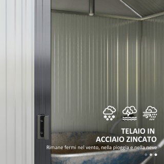 Υπόστεγο εργαλείων Outsunny με ρυθμιζόμενα ράφια και 2 παράθυρα, απ... Υπόστεγο εργαλείων Outsunny με ρυθμιζόμενα ράφια και 2 παράθυρα, απ...