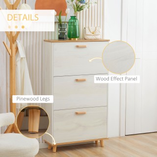 Ξύλινη Παπουτσοθήκη με 3 Διαμερίσματα 70 x 23.5 x 122 cm HOMCOM 837... Ξύλινη Παπουτσοθήκη με 3 Διαμερίσματα 70 x 23.5 x 122 cm HOMCOM 837...