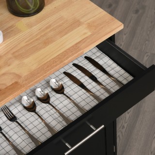 Τρόλεϊ κουζίνας HOMCOM με συρτάρι και ντουλάπι 2 πόρτες, ρόδες και ... Τρόλεϊ κουζίνας HOMCOM με συρτάρι και ντουλάπι 2 πόρτες, ρόδες και ...